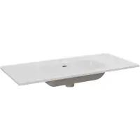 Balmani Nostra enkele wastafel porselein Glanzend Wit 100 x 46 cm
