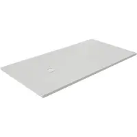 Luca Varess Classy douchebak 170 x 90 cm composietmarmer mat wit rock structuur
