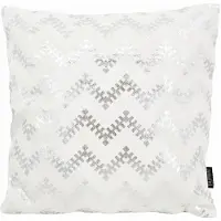 Gek op kussens! Lulu silver / white | 45 x 45 cm | kussenhoes | katoen