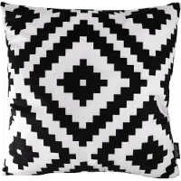 Gek op kussens! Soft graphic black | 45 x 45 cm | kussenhoes | katoen