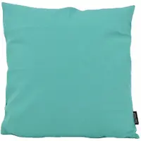 Gek op kussens! Sierkussen uni aqua | 45 x 45 cm | katoen/polyester