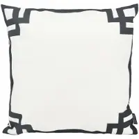 Gek op kussens! White & black greek key outdoor | 45 x 45 cm | kussenhoes | katoen