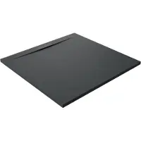 Balmani Andes Evolution douchebak 90 x 90 cm composietmarmer Mat Zwart