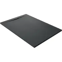 Balmani Andes Evolution douchebak 120 x 80 cm composietmarmer Mat Zwart