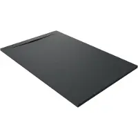 Balmani Andes Evolution douchebak 140 x 90 cm composietmarmer Mat Zwart