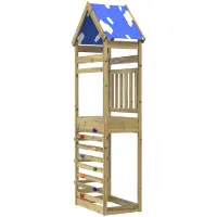 vidaXL Speeltoren Bruin 52,5 x 85 x 265 cm Massief Geïmpregneerd Hout