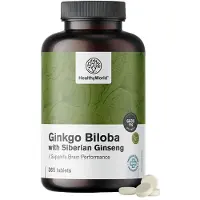 HealthyWorld Ginkgo met Siberische Ginseng 6600 mg 365 St