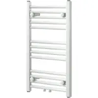 VIPERA Kanza enkele handdoekradiator 40 x 70 cm centrale verwarming Glanzend Wit zij- en middenaansluiting 322W