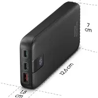Hama PD 10 Powerbank 10000 mAh USB PD 3.0, Quick Charge 3.0 LiPo Antraciet