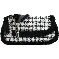 GUESS Schoudertas 'Christi' zwart / wit