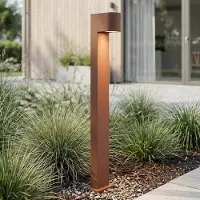 LumenXL Industriële staande buitenlamp Simone - roestbruin 70 cm