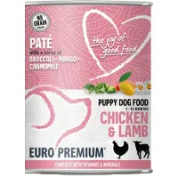 Euro Premium Paté Puppy Hondenvoer Nat Chicken & Lamb 400 Gr