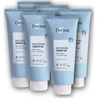 Derma Eco Family - Douchegel - 6 x 350 ml - Parfumvrij - Met glycerine en pentavitin - Hypoallergeen