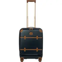 Bric's Bellagio 4 wielen Cabinewagen 55 cm met uitbreidingsplooi blauw