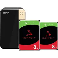 Qnap TS-264-8G + Seagate Ironwolf 8 To Lot de 2