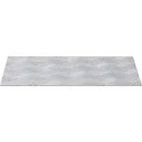 vidaXL Trapmatten 2 st 40 x 30 cm Zilver Aluminium Rechthoekig