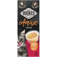 Voskes 4x Kattensnack Mousse Kip 7x30 gr