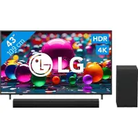 LG 43" Smart UA75 4K (2025) + DS40T