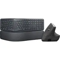 Logitech K860 + MX Verticale Ergo Souris