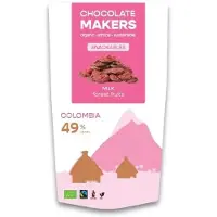 Chocolatemakers Snackable melk 49% met bosvruchten biologisch 100 gram