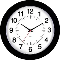Eurotime 80514-05 Wandklok Kwarts 30.5 cm x 30.5 cm Zwart