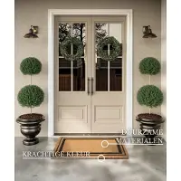 Villeroy & Boch Deurmat Cocos Porte Gaspard - Beige / Zwart - Kokos Deurmat Binnen / Buiten - 50x80 cm