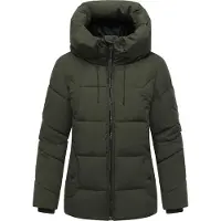 MARIKOO Winterjas 'Kuscheltatze XVI' donkergroen