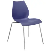 Kartell Maui Stoel - Set van 2 Chair | Black Structure | Navy Blue