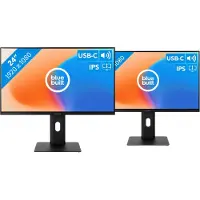 BlueBuilt 24 inch Full HD Monitor met USB C Duo pack