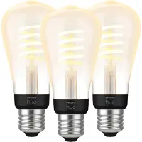 Philips Hue Ampoule à Filament White Ambiance Edison E27 Lot de 3
