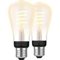 Philips Hue Ampoule à Filament White Ambiance Edison E27 Lot de 2