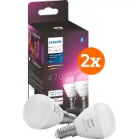 Philips Hue Luster Ampoule Sphérique White and Color E14 Lot de 4