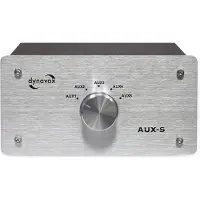 Dynavox AUX-S Cinch-audio-switch Met metalen behuizing Zilver
