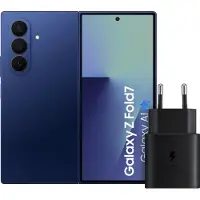 Samsung Galaxy Z Fold 7 512GB Blauw 5G + Oplader 25 Watt Zwart