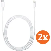 Apple Usb C naar Lightning Kabel 1m Kunststof Wit Duopack