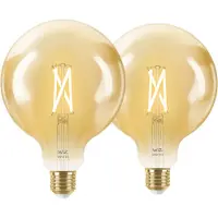 WiZ Connected WiZ Ampoule à Filament Connectée Globe XL Lot de 2 - Lumière Blanche Chaude à Lumière Blanche Froide - E27