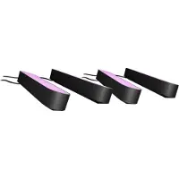 Philips Hue Play Barre Lumineuse White and Color Noir Lot de 4