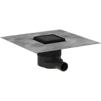 Hansgrohe RainDrain Brillance douchegoot 10cm Mat Zwart