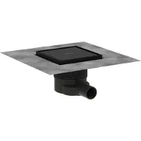 Hansgrohe RainDrain Brillance douchegoot 15cm Mat Zwart