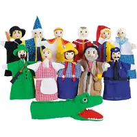 Goki Handpoppen - Set Van 12 - H27Cm - 4 Jaar