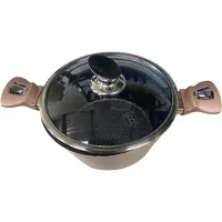Berlinger Haus set granieten potten 6 stuks Metallic Line Rose Gold BH7051