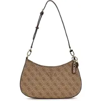GUESS Schoudertas 'NOELLE II TOP ZIP SHOULDER BAG' bruin / lichtbruin