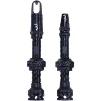 Bbb Cycling Tubeless Ventiel Set voor MTB en Racefiets - Aluminium Tubeless Valve - AL Valves - 40 mm - Zwart - BTI-160