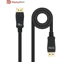Nanocable Kabel DisplayPort NANOCABLE 10.15.2501 Zwart 1 m HDR 8K Ultra HD