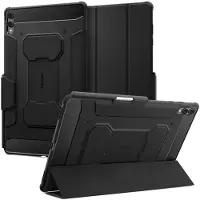 Spigen Rugged Armor Pro Bookcase voor de Samsung Galaxy Tab S11 / S12 Ultra - Zwart