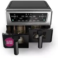 Cuisinart Dual Basket Air Fryer Ss Wndw - Heteluchtfriteuse Zilver 104 L 2400 W Aantal Frituurmanden: 2