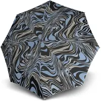 Knirps paraplu T.200 Medium Duomatic Fashion Tiger Sky Lichtblauw