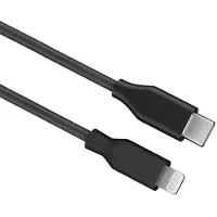 Goobay 39447 Lightning - USB-C oplaad- en synchronisatiekabel, 2 meter, zwart - MFi-gecertificeerde kabel voor Apple iPhone/iPad, zwart