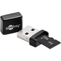Goobay USB-A kaartlezer voor Micro SD SDHC en SDXC geheugenkaarten
