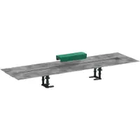 Hansgrohe RainDrain installatieset voor douchegoten 90cm voor Raindrain Match of Rock